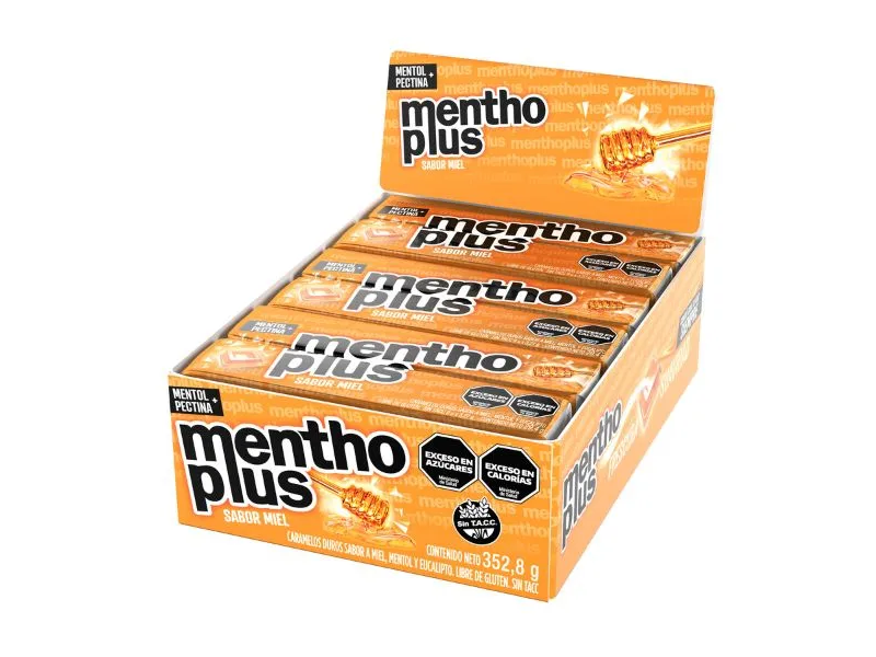 CARAMELO MENTHOPLUS MIEL  12 U