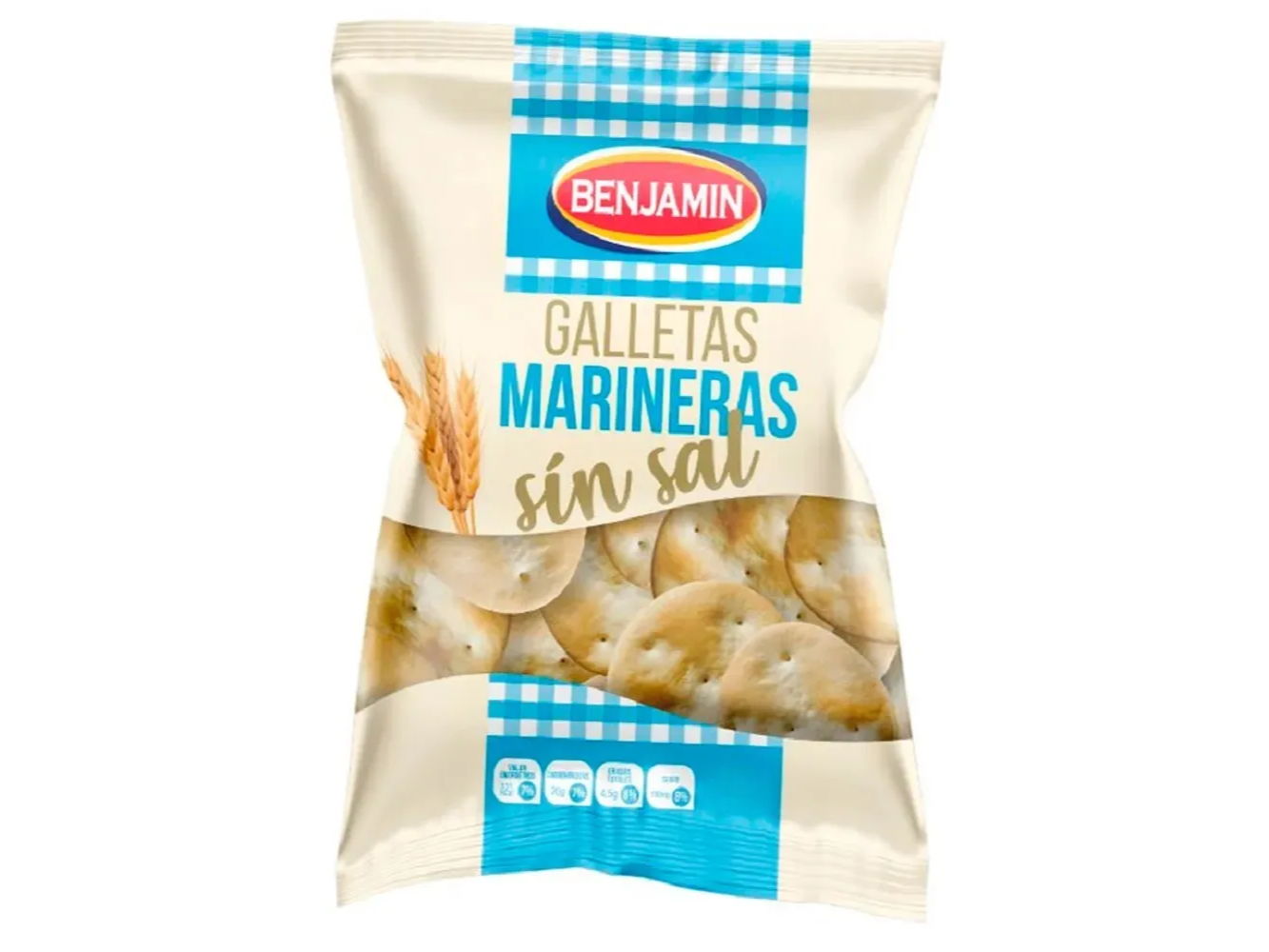 GALLETAS BENJAMIN MARINERAS SIN SAL 300 GRS