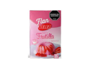 FLAN FRUTILLA VELEZ 120 GRS