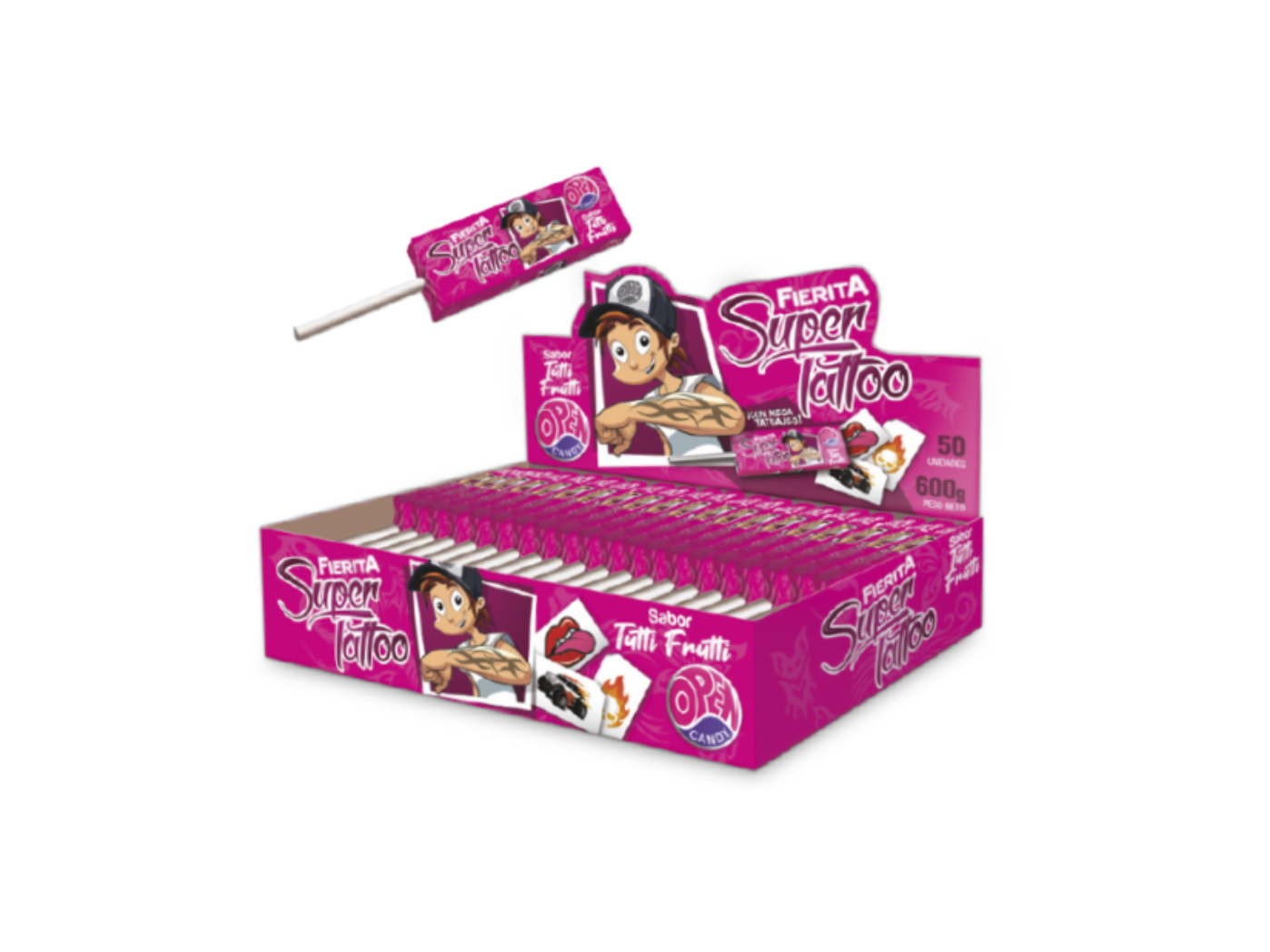 CHUPETIN FIERITA MASTICABLE TUTTI FRUTI  50 U