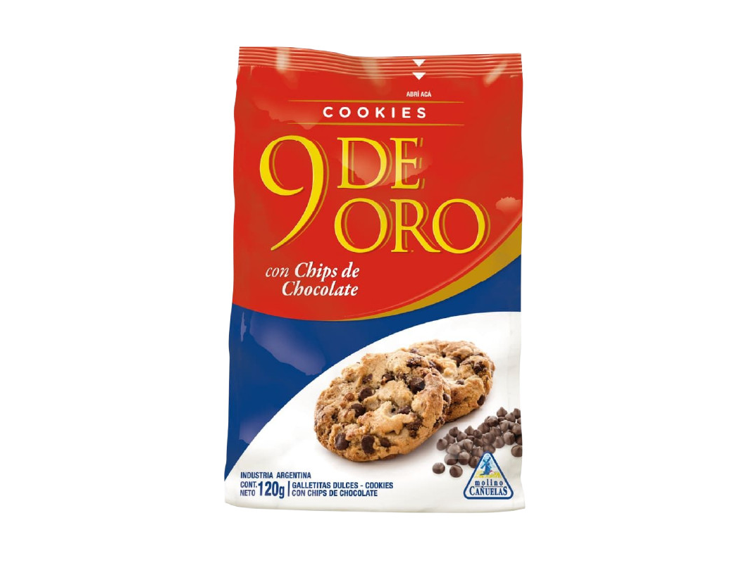 GALLETAS CHIPS 9 DE ORO 120 GRS