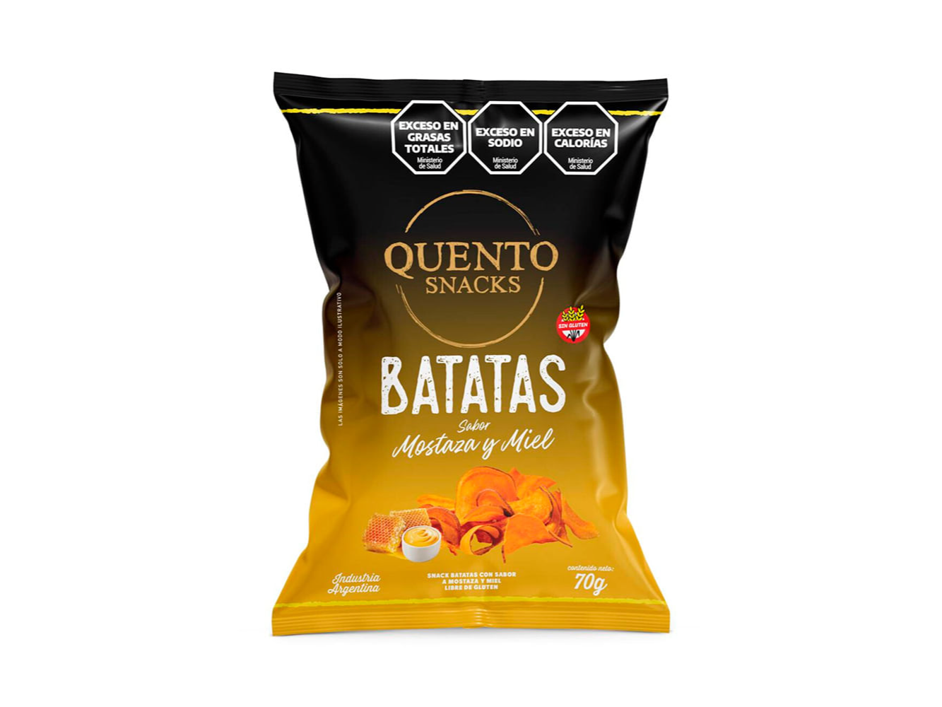 BATATAS QUENTO MOSTAZA Y MIEL 70 GRS