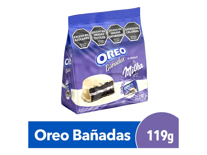 GALLETA OREO BAÑADAS BLANCO  119GRS