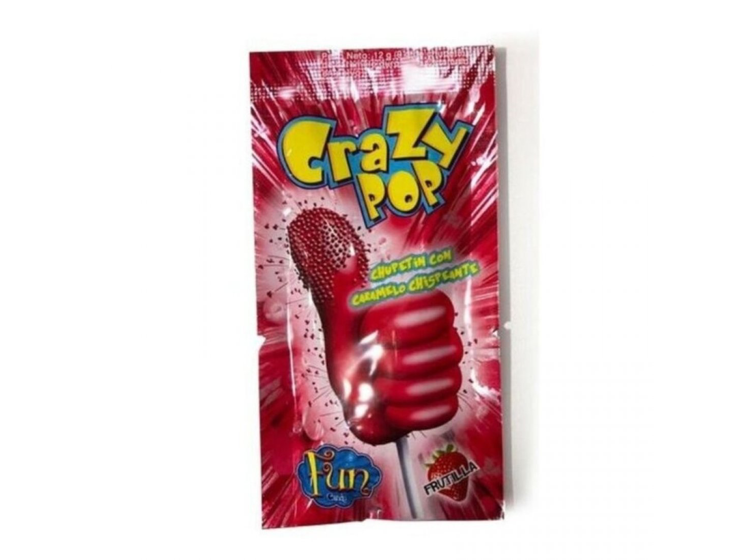 CRAZY POP FRUTILLA  12GRS