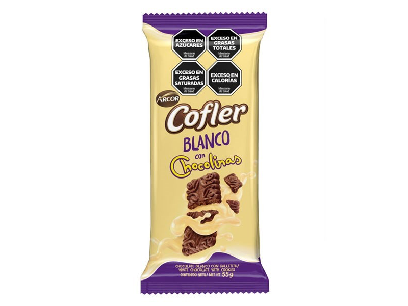 CHOCOLATE COFLER BLANCO CHOCOLINAS  55 GRS