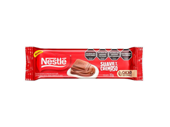 CHOCOLATE NESTLE SUAVE CREMOSO 22 G