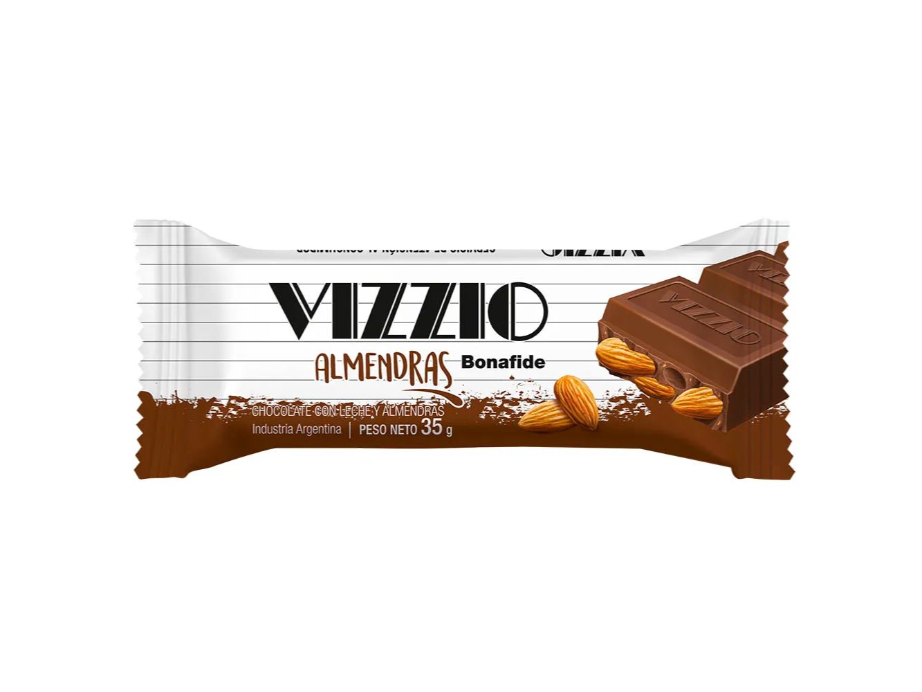 CHOCOLATE VIZZIO ALMENDRAS 35 GRS