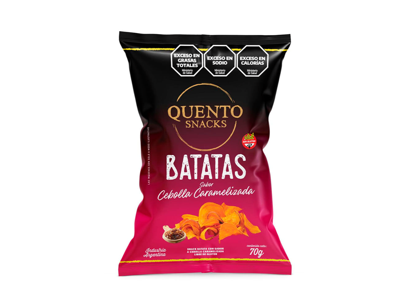 BATATAS QUENTO CEBOLLA CARAMELIZADA 70 GRS
