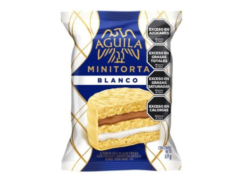 ALFAJOR TORTA AGUILA BLANCO  69 GRS