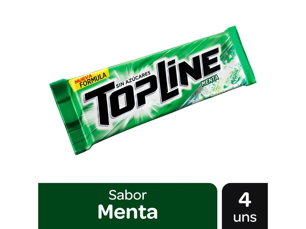 CHICLES TOPLINE X 4 U.
