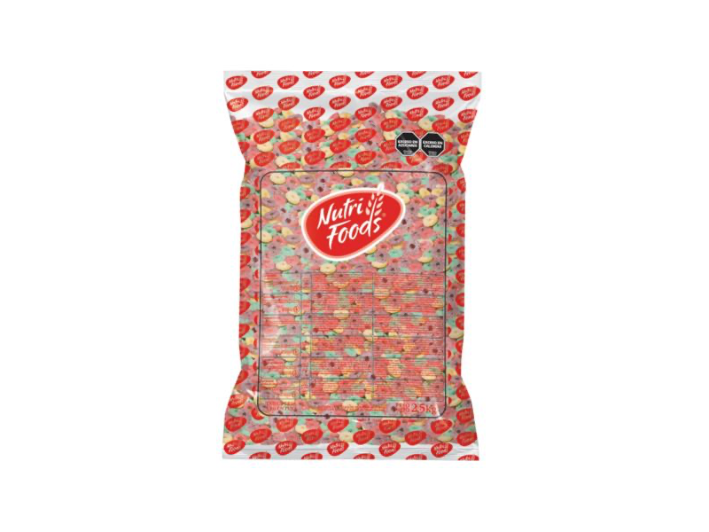 ANILLOS FRUTALES NUTRIFOOD 2.5KG de Vittorio Golosinas