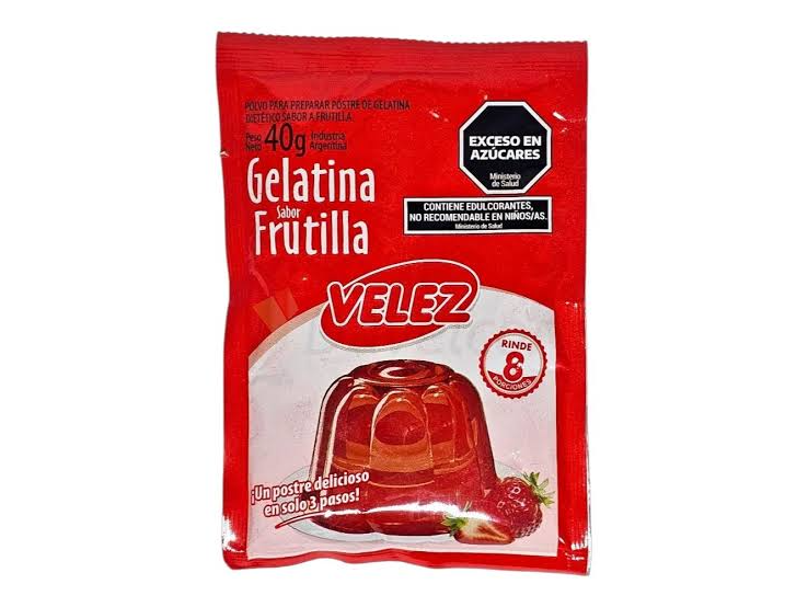 GELATINA VELEZ FRUTILLA 40 GRS