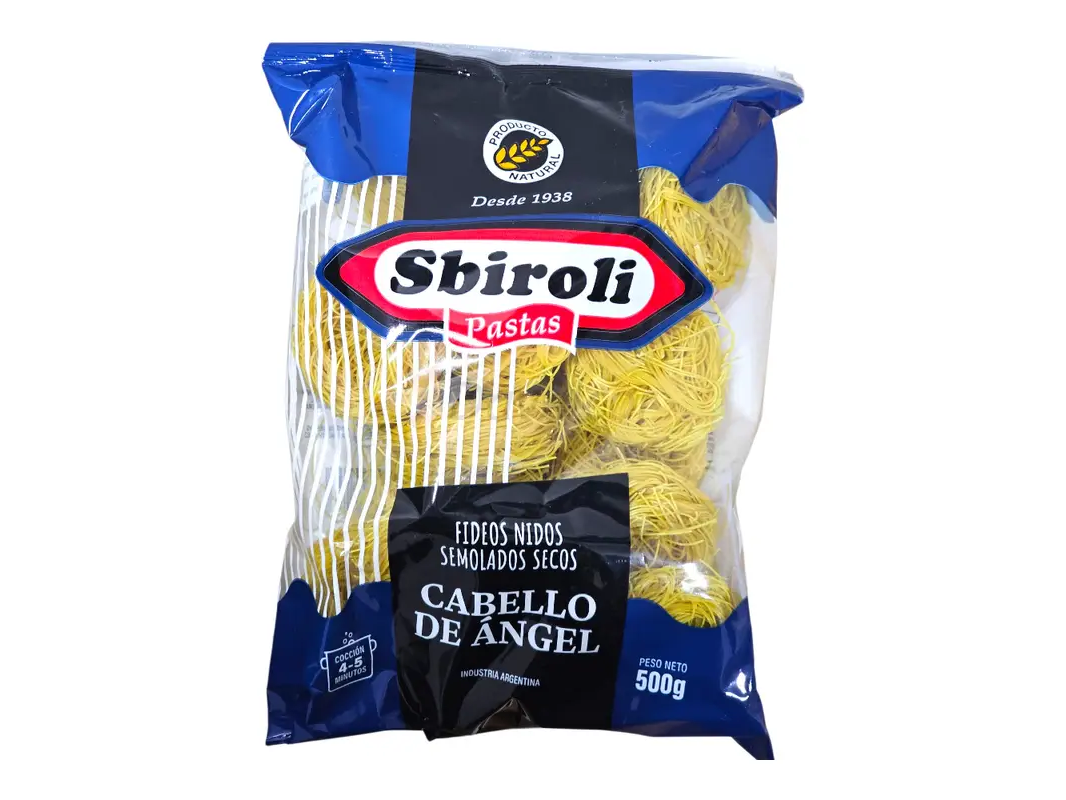 FIDEOS CABELLO DE ANGEL SBIROLI 500 GRS
