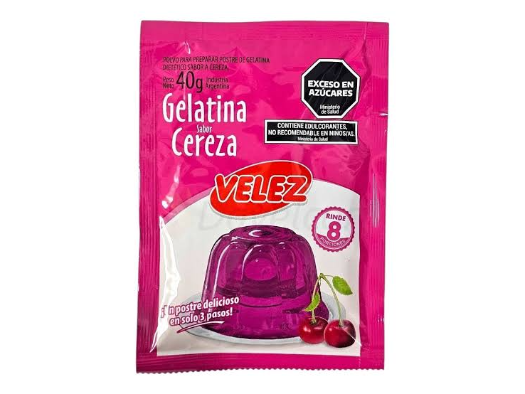 GELATINA VELEZ CEREZA 40 GRS
