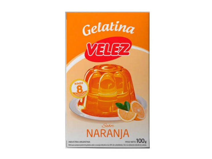 GELATINA VELEZ NARANJA  100GRS