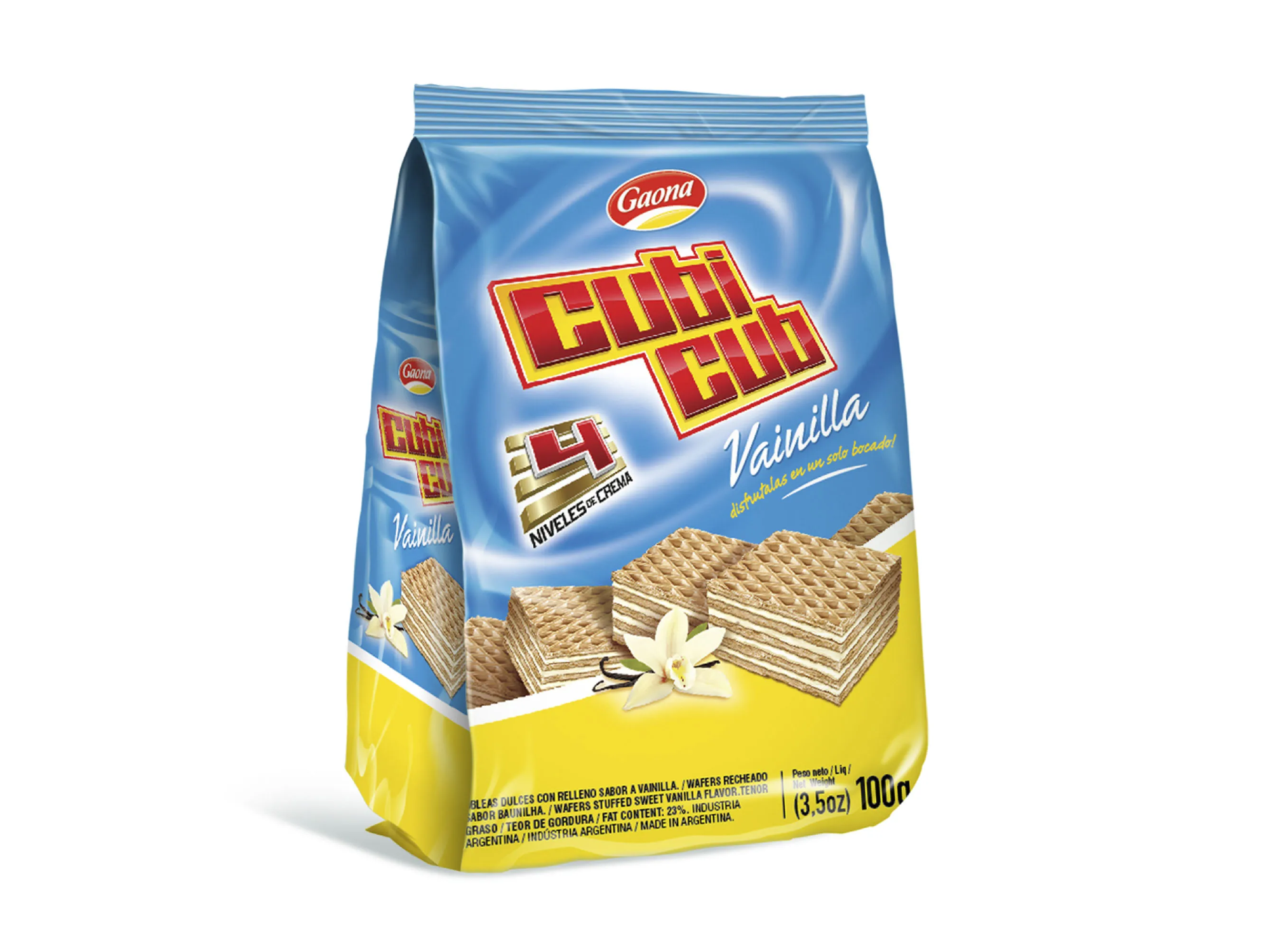 GALLETAS GAONA CUBICUB VAINILLA 100 GRS