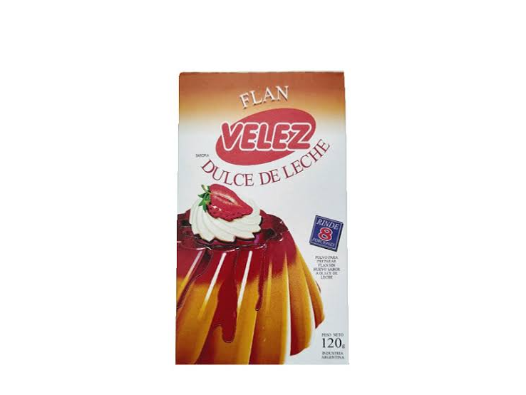 FLAN DE DULCE DE LECHE VELEZ 120 GRS