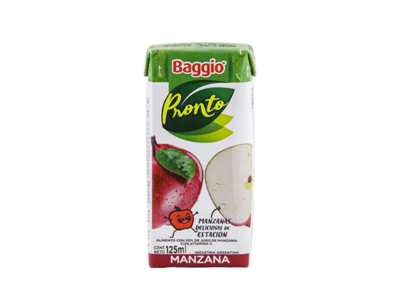 JUGO BAGGIO JUNIOR MANZANA X 125 ML