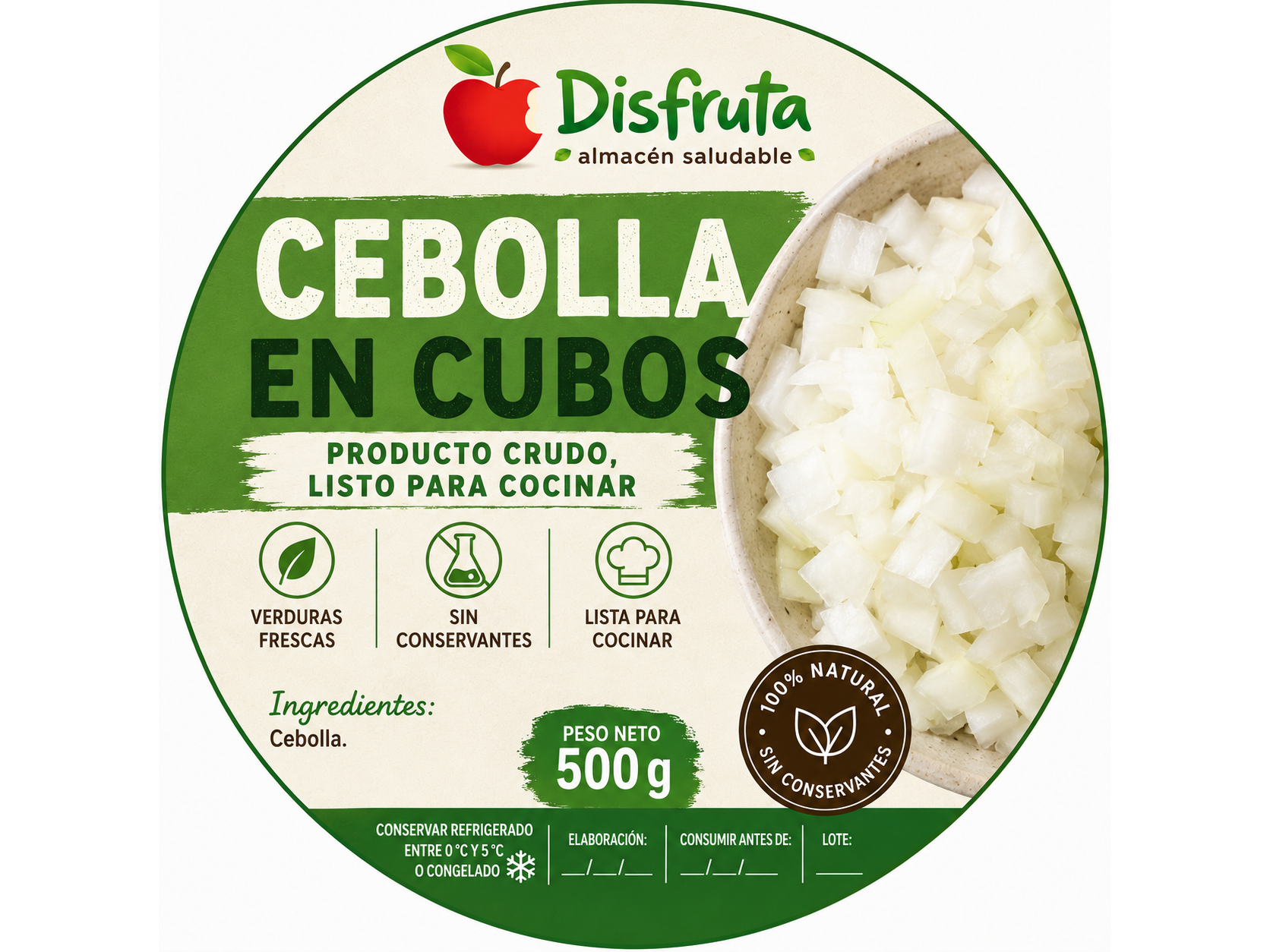 Cebollas en Cubos