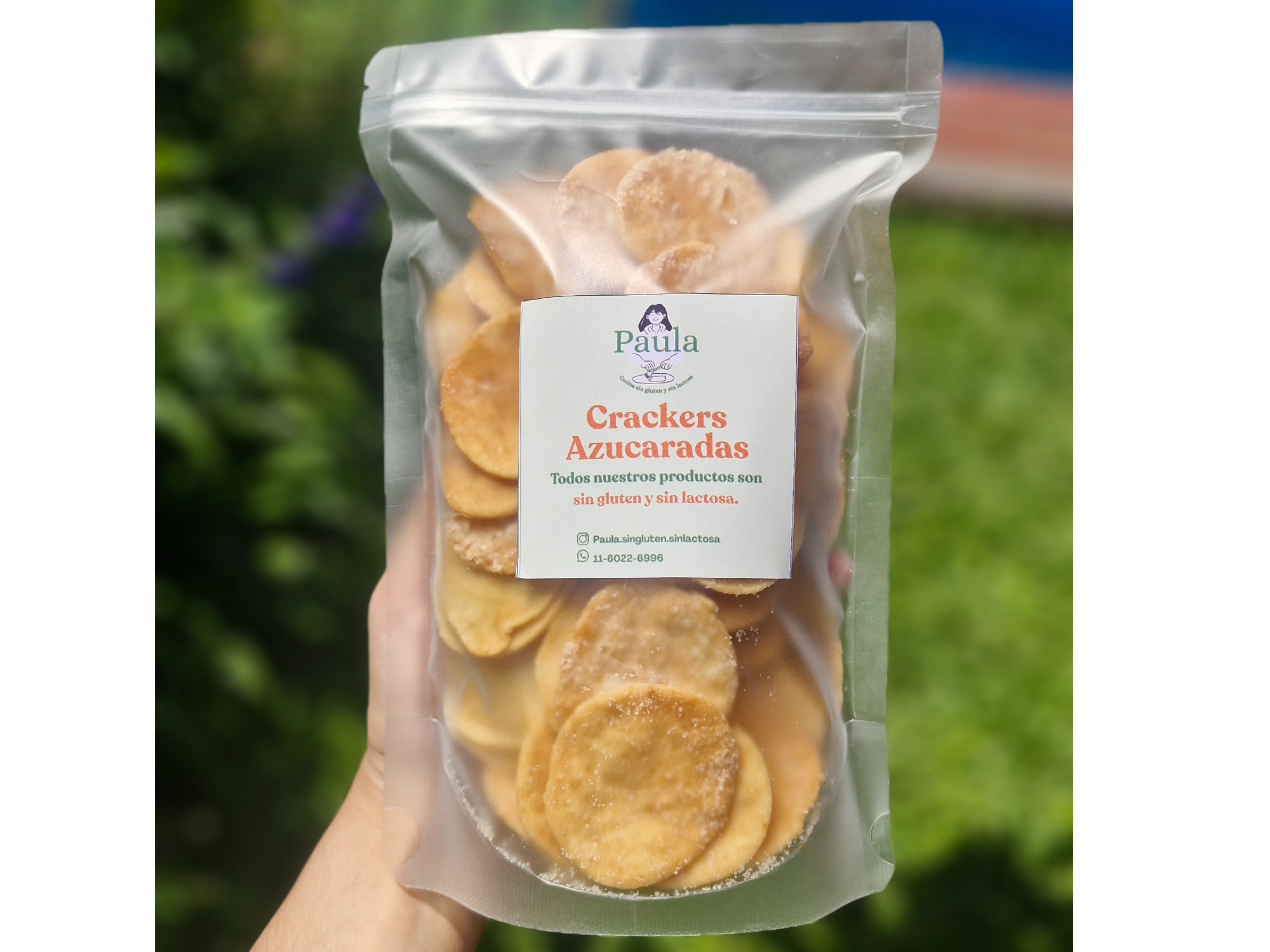 Crackers (250 gramos) de Paula | cocina sin gluten y sin lactosa