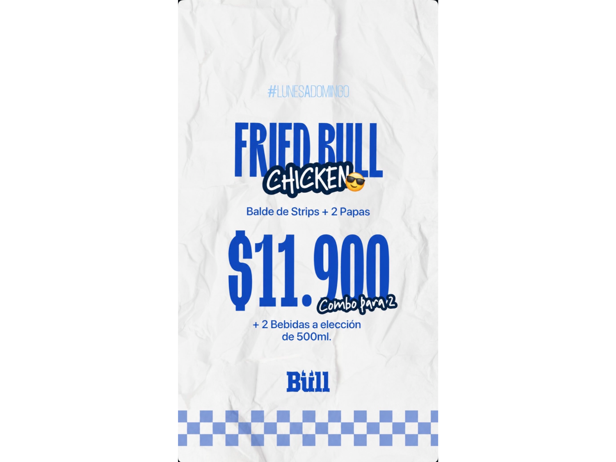 COMBO 1 -- FRIED BULL CHICKEN