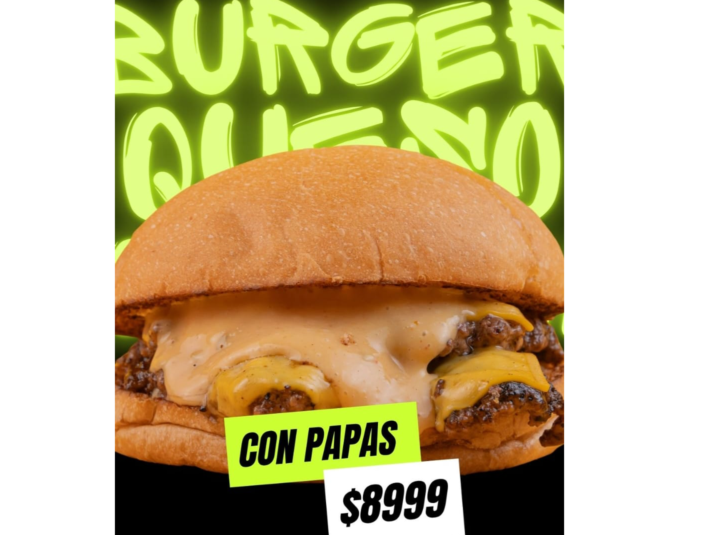 BURGER DOBLE CON QUESO  Y SALSA ESPECIAL 33 + PAPAS MC CAIN!