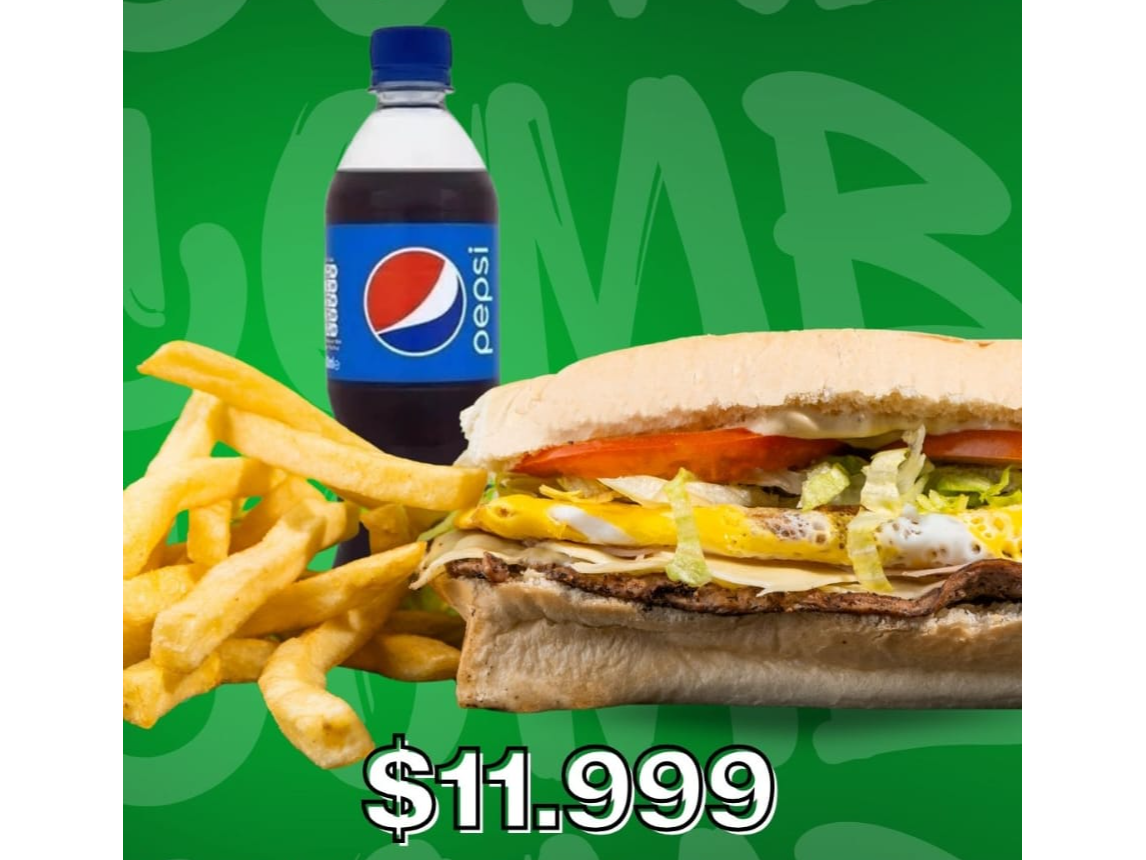 LOMO XL  + PAPAS + GASEOSA! 🍟🍔