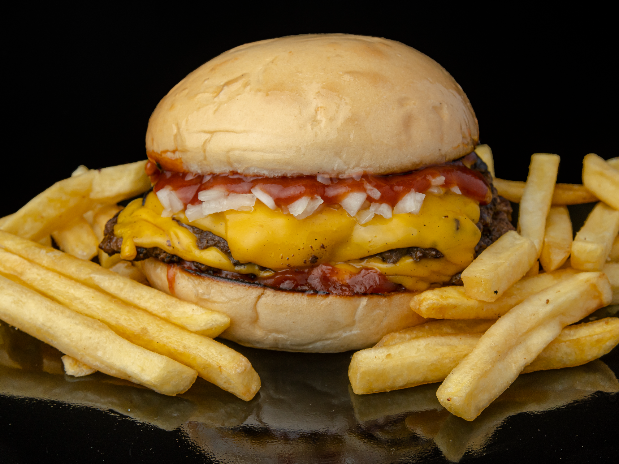 2 "DOBLE CUARTO DE LIBRA" + PAPAS! 🍔🍟