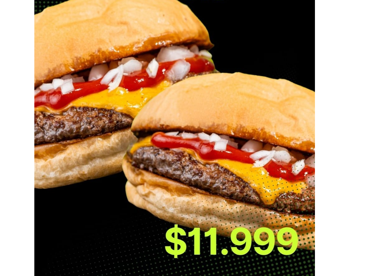 2  SIMPLE CUARTO DE LIBRA+ PAPAS! 🍟🍔