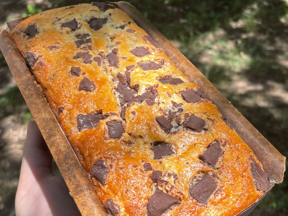 Budín Banana con Chips
