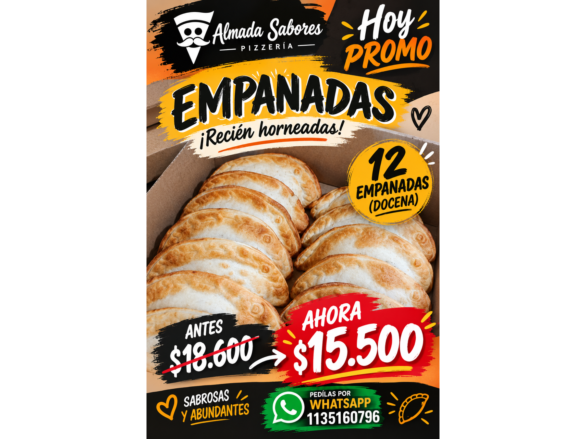 Promo 12 por $15.500 de Almada sabores