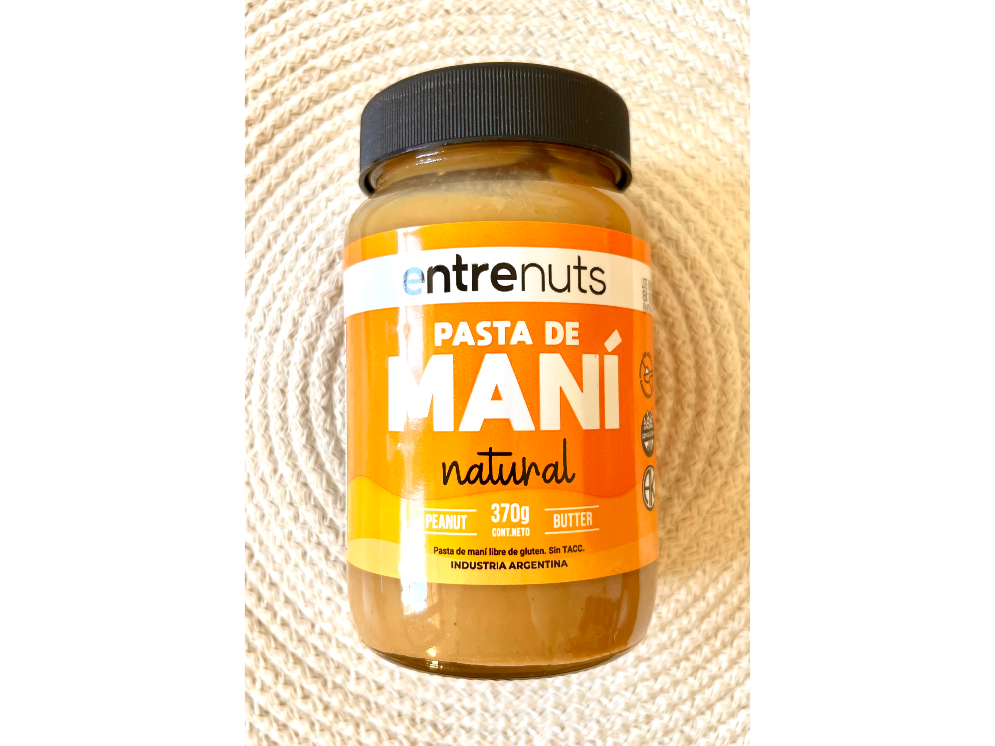 Pasta de maní natural 370gr