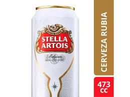 Cerveza Stella Artois lata 473 ml