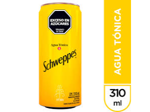 Schweppes agua tónica lata 310 ml