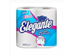 PAPEL HIGIENICO ELEGANTE X30MTS X4UNIDADES