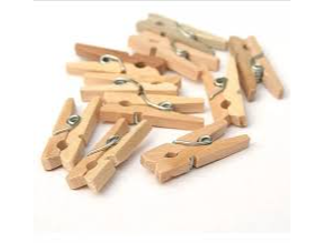 BROCHES DE MADERA X12UN