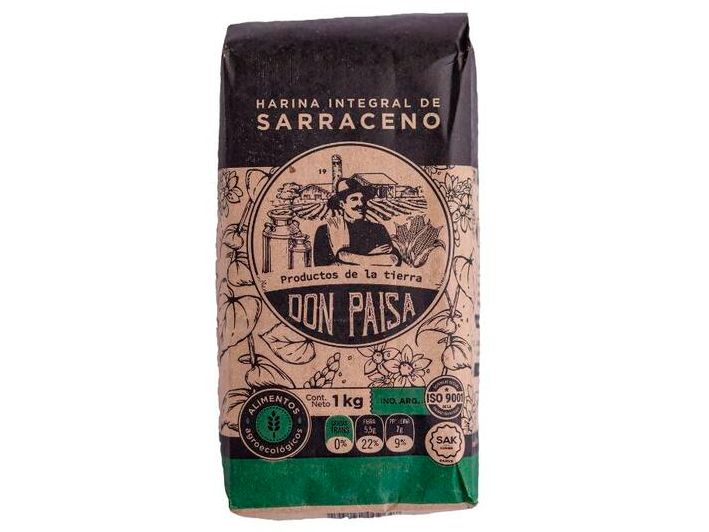 Harina integral de Sarraceno "Don Paisa" 1kg