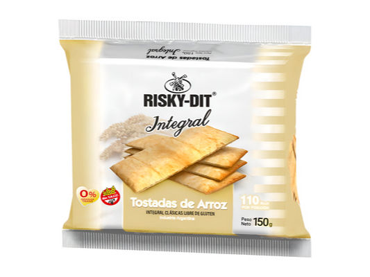 Tostada de Arroz RISKI-DIT Integral x 150 gr