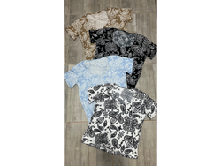 Remeras de morley con estampa paisley