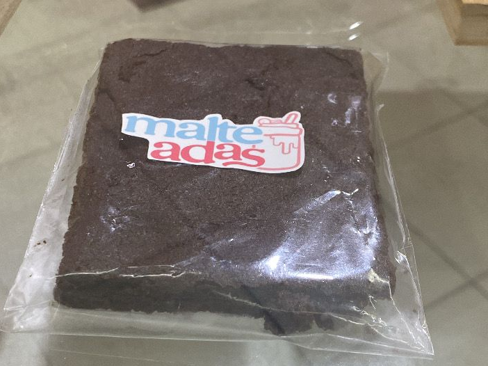 Porción de brownie