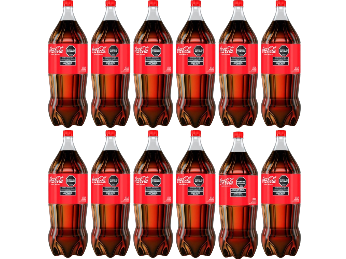 12 Coca Cola 2500 ML Descartable