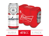 06 Budweiser 473 ML (01 Pack)