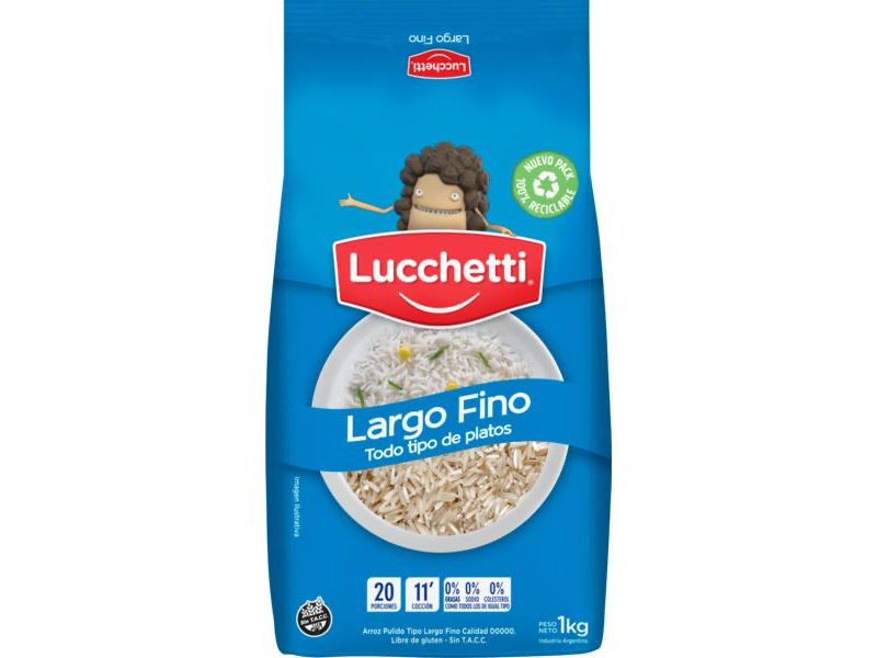 01 Lucchetti Arroz Largo Fino 500 Gr