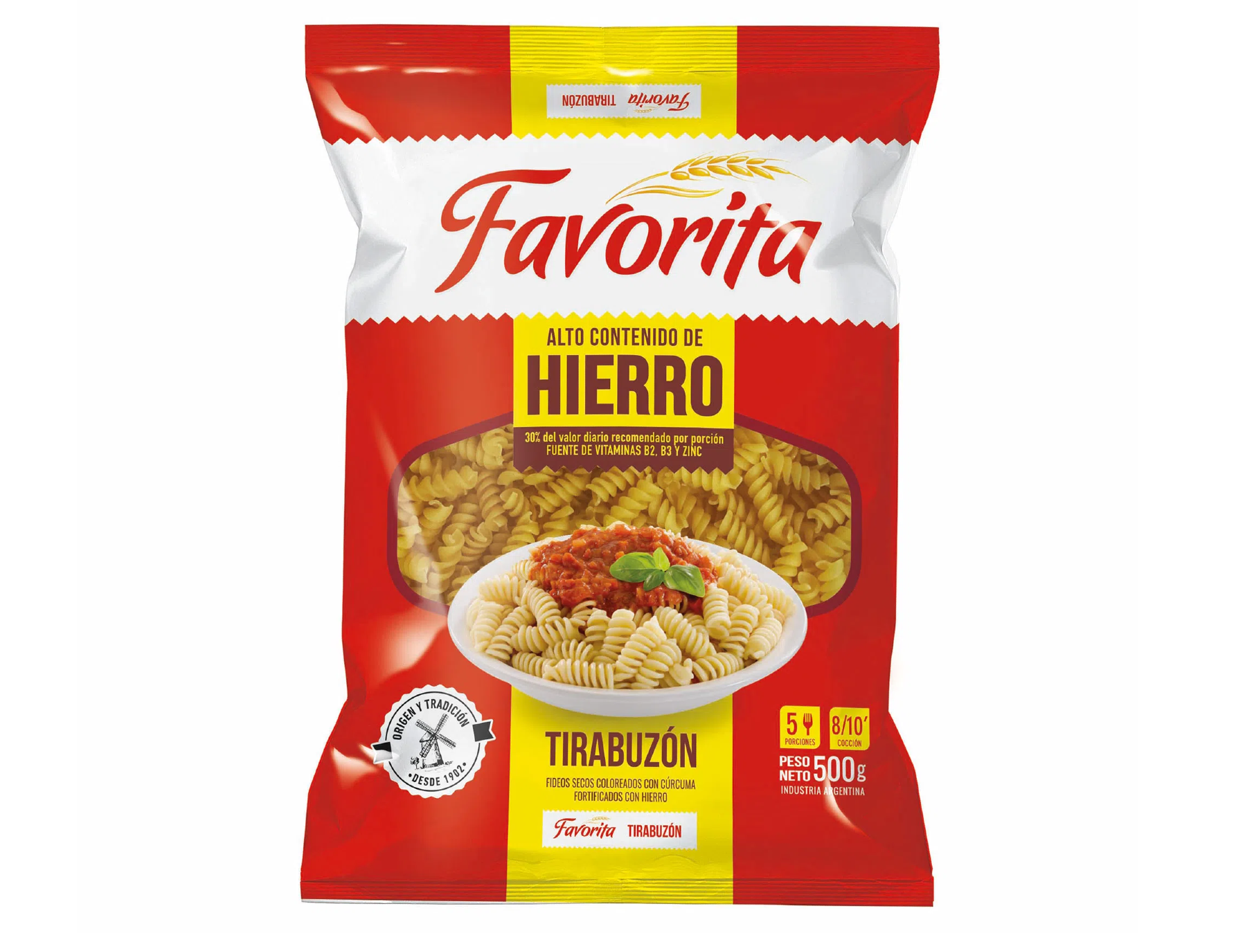 01 Favorita Tirabuzón 500 Gr