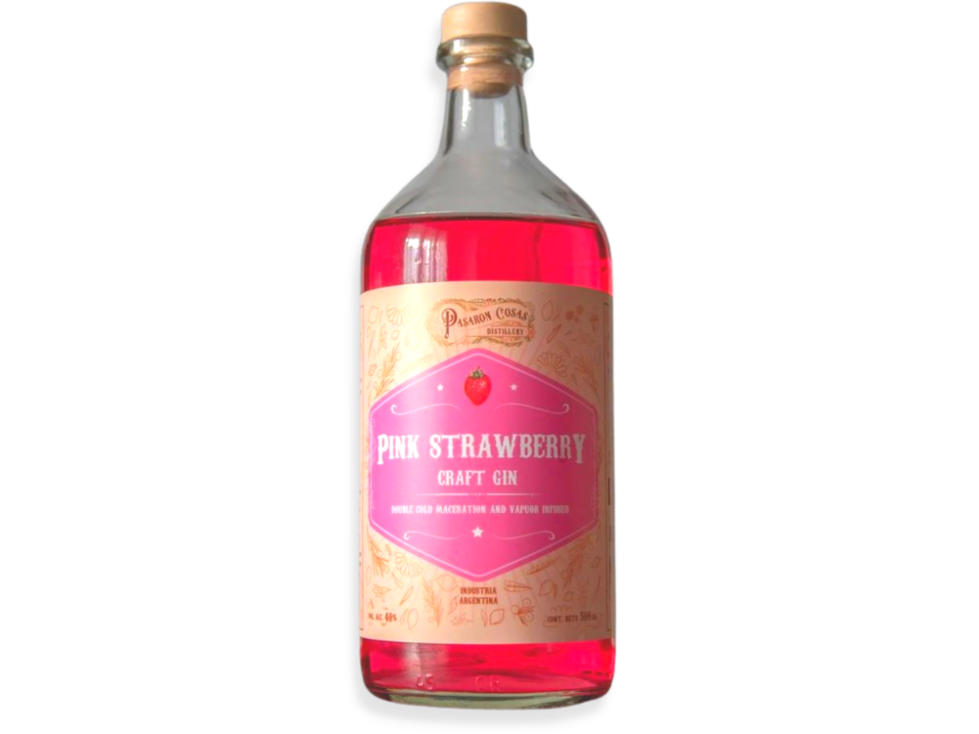 01 Pasaron Cosas Pink Strawberry 750 ML