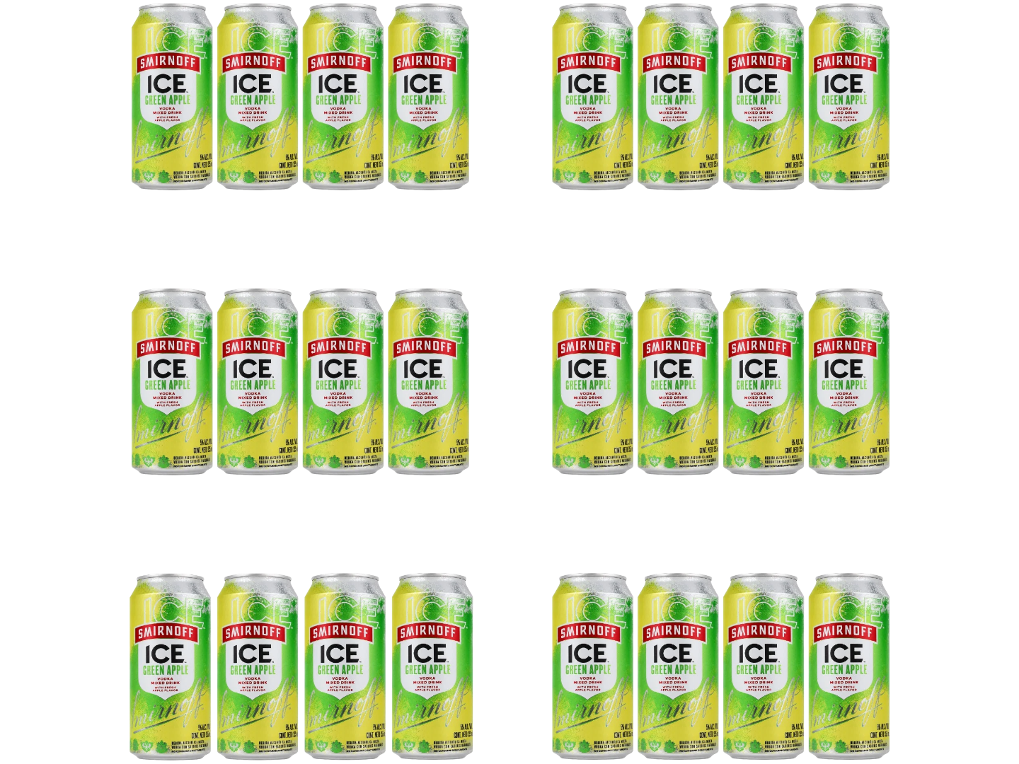 24 Smirnoff Manzana 473 ML (01 bandeja)