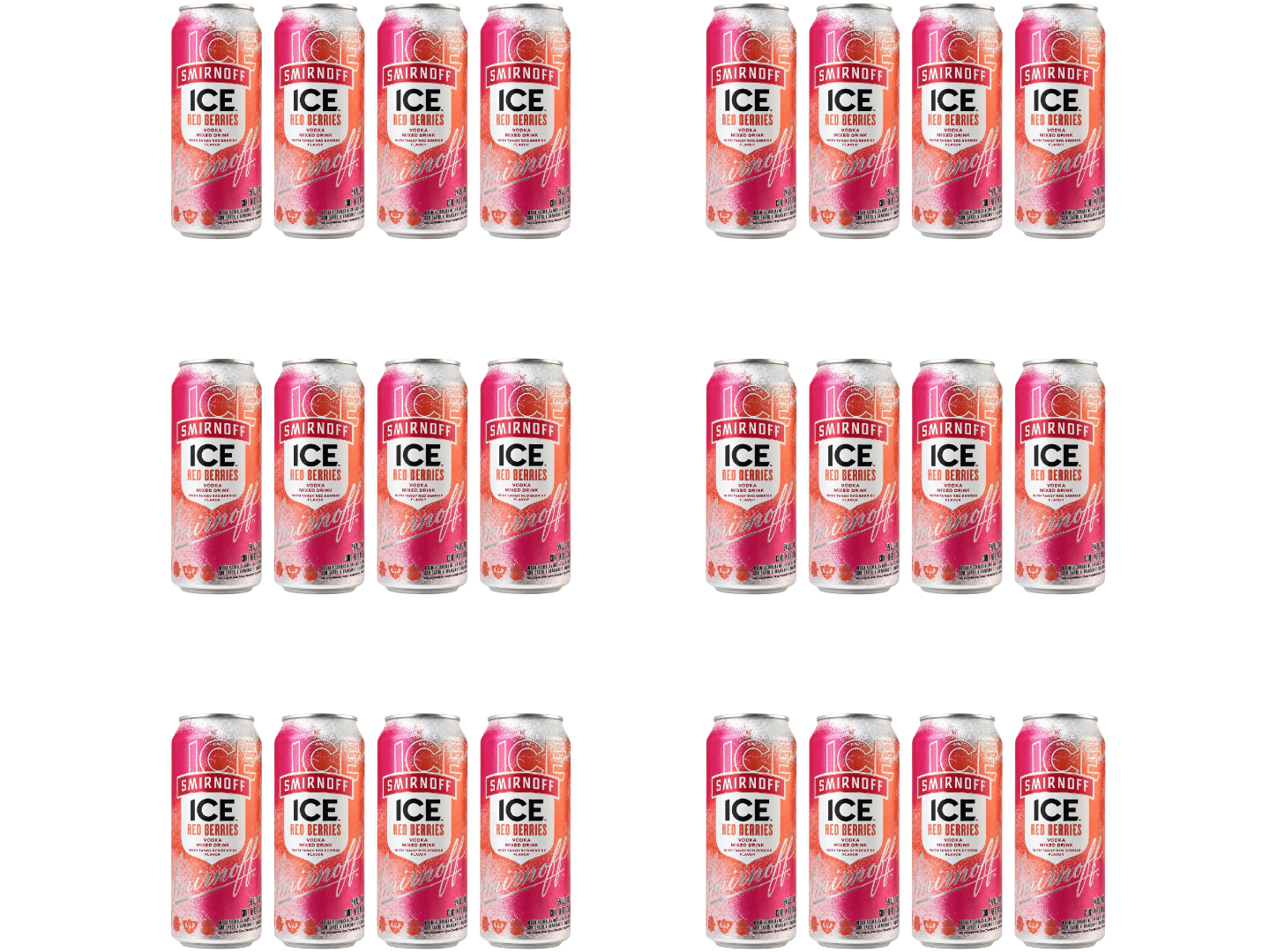 24 Smirnoff Berries 473 ML (01 bandeja)