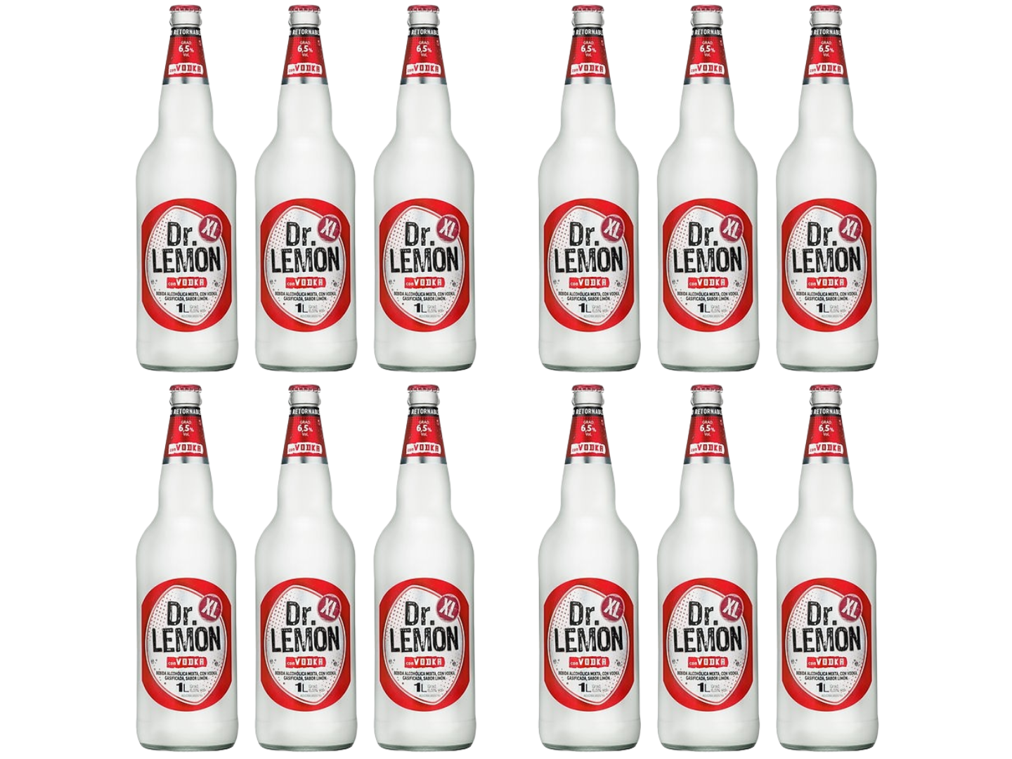 12 Dr Lemon Vodka 1000 ML (01 caja)