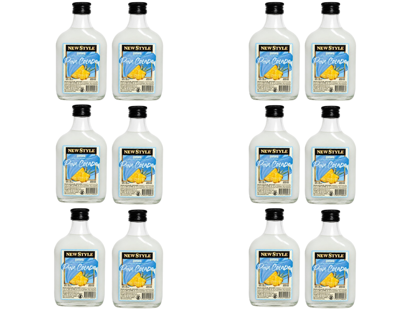 12 New Style Piña Colada 200 ML