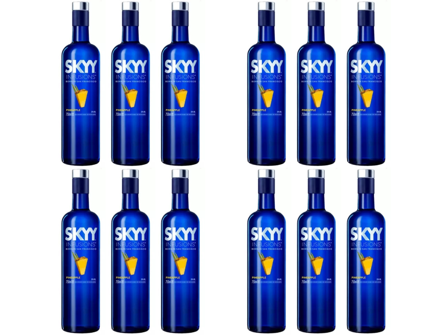 12 Skyy Piña 750 ML